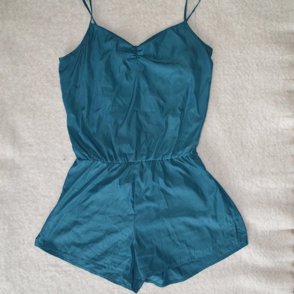 American Apparel Blue Romper